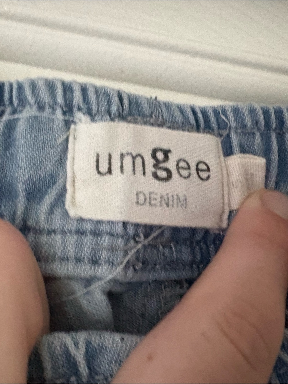 Light Blue Tiered Wide-Leg Jeans - Picture 2 of 3